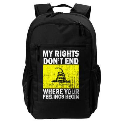 My Rights Don't End Where Your Feelings Begin Daily Commute Backpack