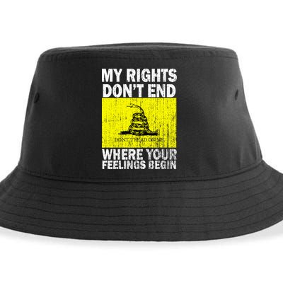 My Rights Don't End Where Your Feelings Begin Sustainable Bucket Hat