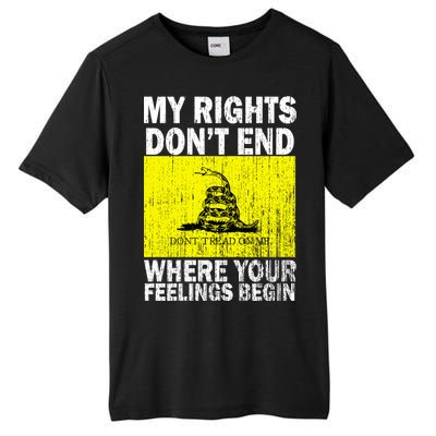 My Rights Don't End Where Your Feelings Begin Tall Fusion ChromaSoft Performance T-Shirt