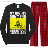 My Rights Don't End Where Your Feelings Begin Long Sleeve Pajama Set