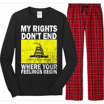 My Rights Don't End Where Your Feelings Begin Long Sleeve Pajama Set