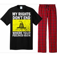 My Rights Don't End Where Your Feelings Begin Pajama Set