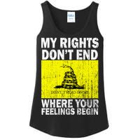 My Rights Don't End Where Your Feelings Begin Ladies Essential Tank