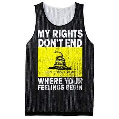 My Rights Don't End Where Your Feelings Begin Mesh Reversible Basketball Jersey Tank