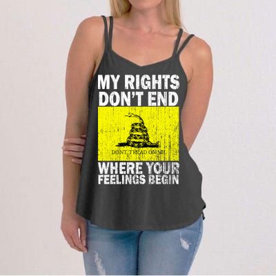 My Rights Don't End Where Your Feelings Begin Women's Strappy Tank