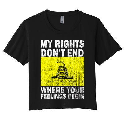 My Rights Don't End Where Your Feelings Begin Crop Top