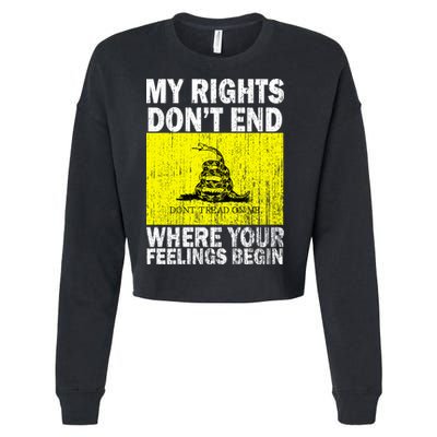 My Rights Don't End Where Your Feelings Begin Cropped Pullover Crew