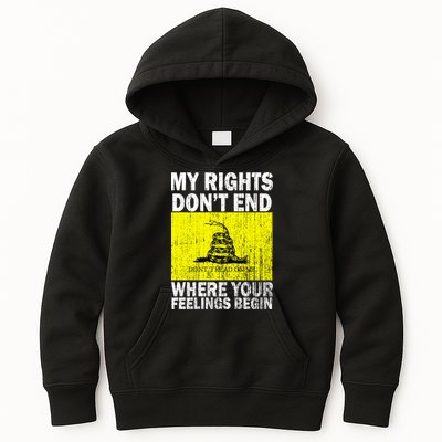 My Rights Don't End Where Your Feelings Begin Kids Hoodie