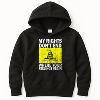 My Rights Don't End Where Your Feelings Begin Kids Hoodie