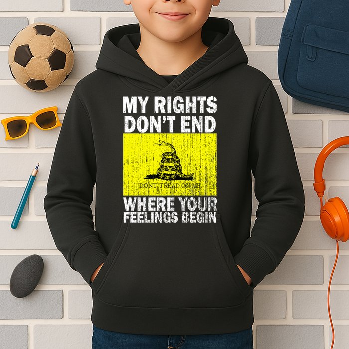 My Rights Don't End Where Your Feelings Begin Kids Hoodie