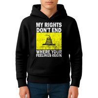 My Rights Don't End Where Your Feelings Begin Kids Hoodie
