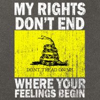 My Rights Don't End Where Your Feelings Begin Cotton Canvas Backpack