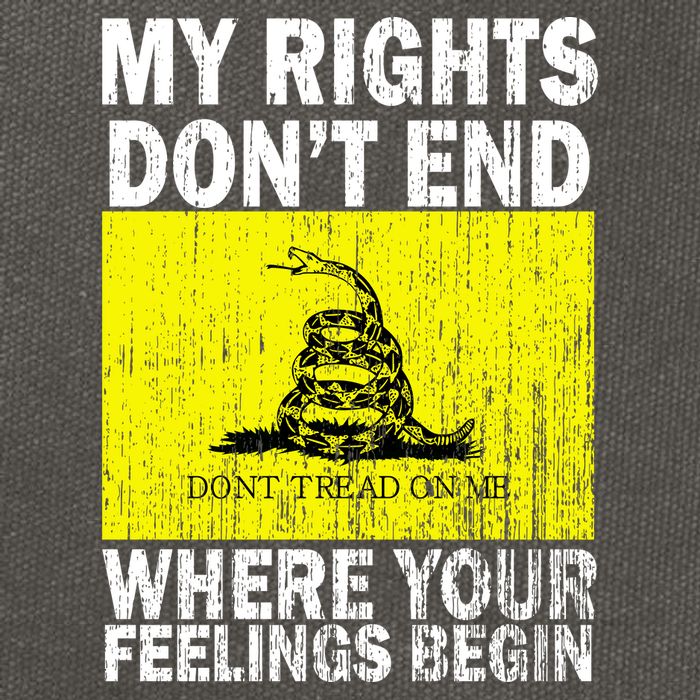 My Rights Don't End Where Your Feelings Begin Cotton Canvas Backpack