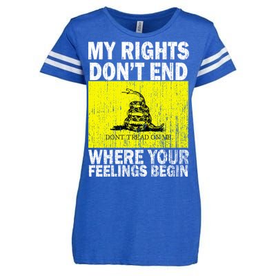 My Rights Don't End Where Your Feelings Begin Enza Ladies Jersey Football T-Shirt