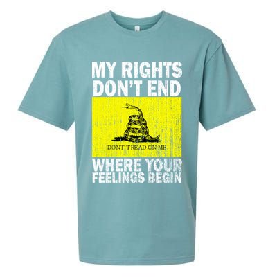 My Rights Don't End Where Your Feelings Begin Sueded Cloud Jersey T-Shirt