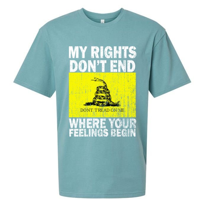 My Rights Don't End Where Your Feelings Begin Sueded Cloud Jersey T-Shirt