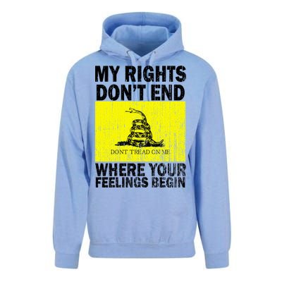 My Rights Don't End Where Your Feelings Begin Unisex Surf Hoodie