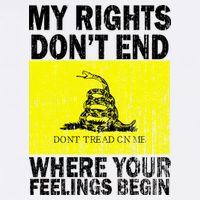 My Rights Don't End Where Your Feelings Begin Garment-Dyed Sweatshirt