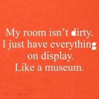 My Room Isn't Dirty Display Like A Museum Button