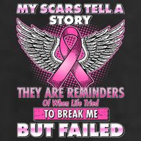 My Scars Tell A Story Breast Cancer Awareness Cool Comfort Performance Bucket Hat