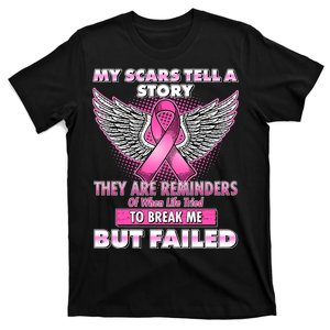 My Scars Tell A Story Breast Cancer Awareness T-Shirt