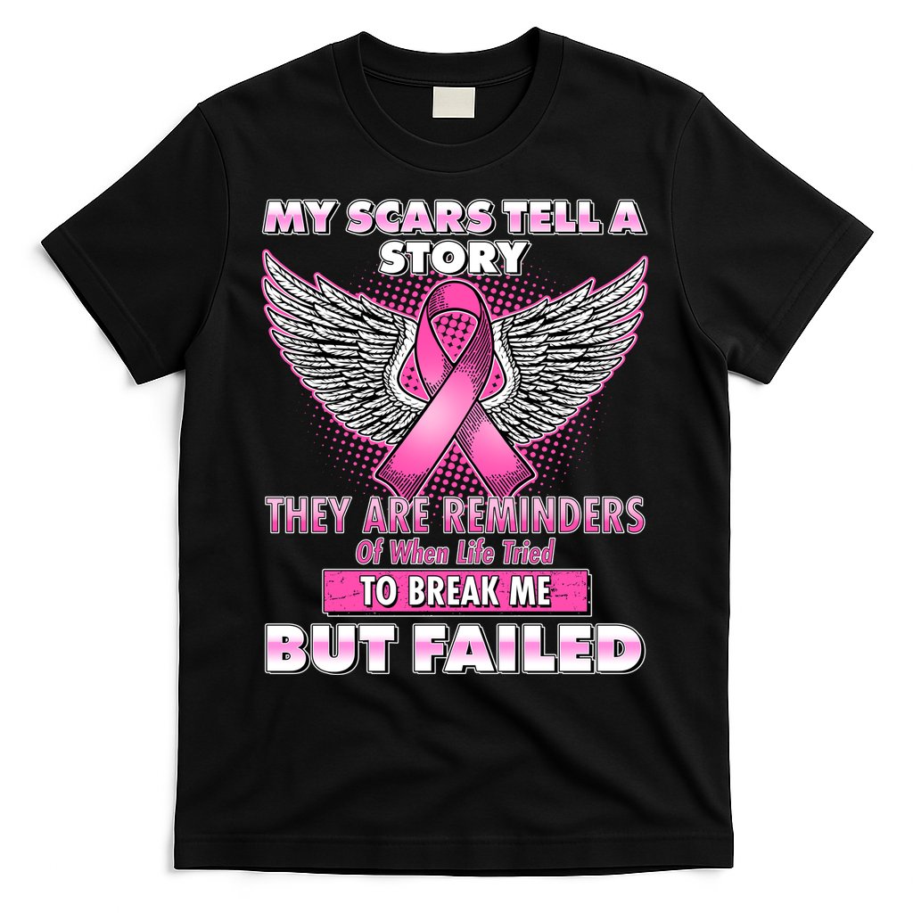 My Scars Tell A Story Breast Cancer Awareness T-Shirt