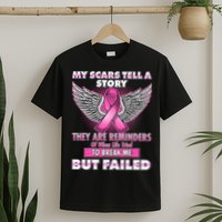 My Scars Tell A Story Breast Cancer Awareness T-Shirt