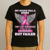 My Scars Tell A Story Breast Cancer Awareness T-Shirt