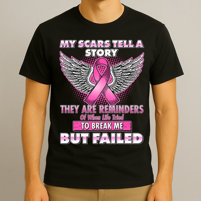 My Scars Tell A Story Breast Cancer Awareness T-Shirt