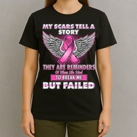 My Scars Tell A Story Breast Cancer Awareness T-Shirt