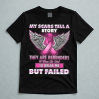 My Scars Tell A Story Breast Cancer Awareness T-Shirt