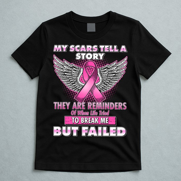My Scars Tell A Story Breast Cancer Awareness T-Shirt