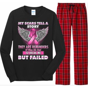 My Scars Tell A Story Breast Cancer Awareness Long Sleeve Pajama Set