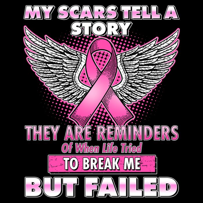 My Scars Tell A Story Breast Cancer Awareness 16 in Basic Backpack