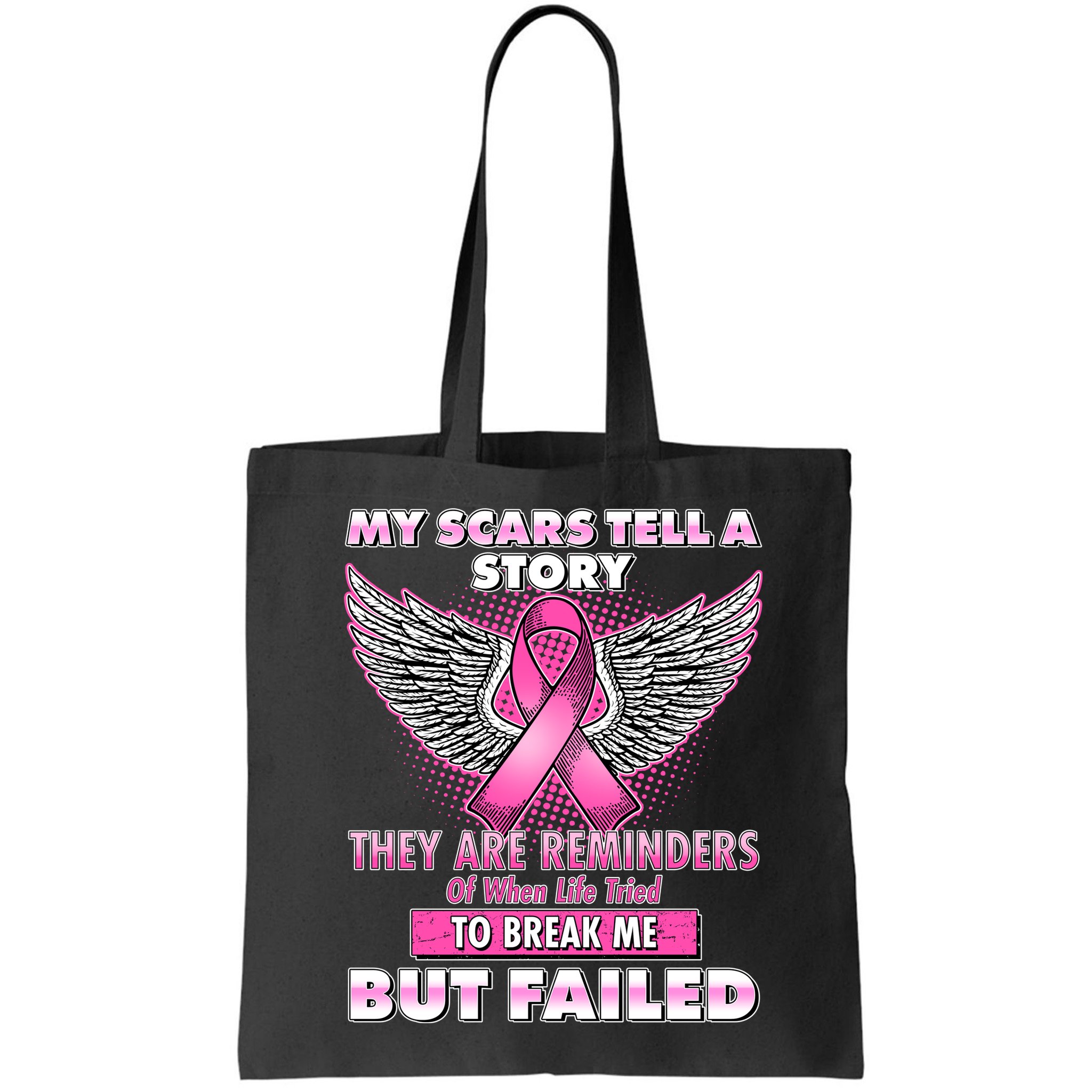 My Scars Tell A Story Breast Cancer Awareness Bag