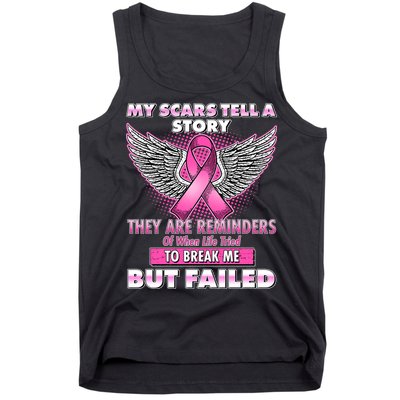 My Scars Tell A Story Breast Cancer Awareness Tank Top