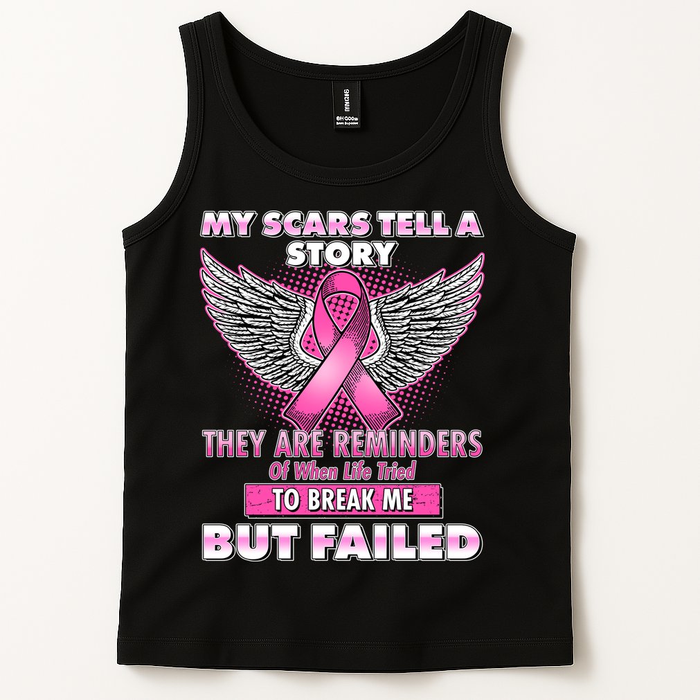 My Scars Tell A Story Breast Cancer Awareness Tank Top