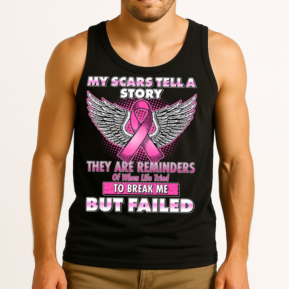 My Scars Tell A Story Breast Cancer Awareness Tank Top