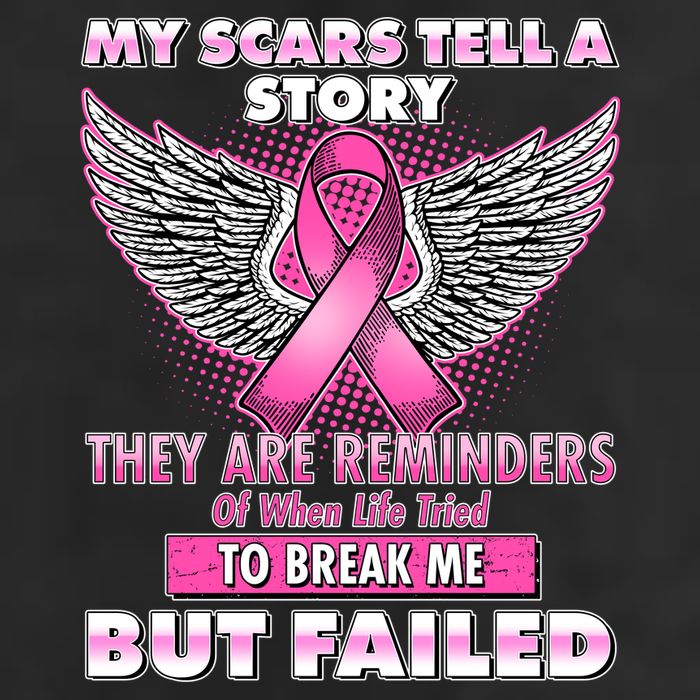 My Scars Tell A Story Breast Cancer Awareness Golf Towel