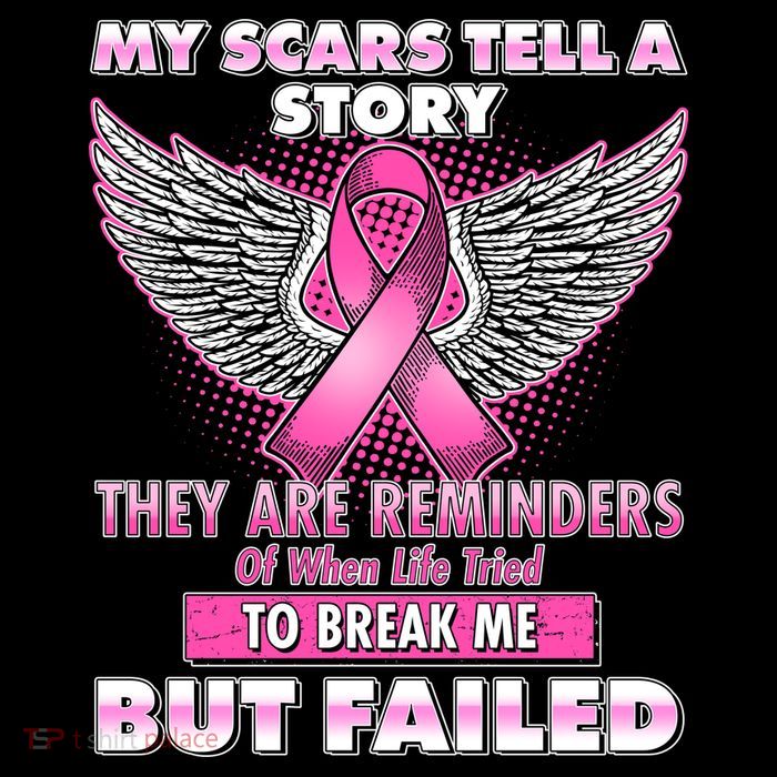 My Scars Tell A Story Breast Cancer Awareness Short Acrylic Beanie