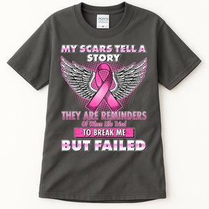 My Scars Tell A Story Breast Cancer Awareness Tall T-Shirt