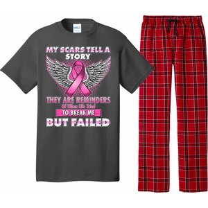 My Scars Tell A Story Breast Cancer Awareness Pajama Set