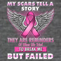 My Scars Tell A Story Breast Cancer Awareness Magnet