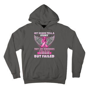 My Scars Tell A Story Breast Cancer Awareness Tall Hoodie