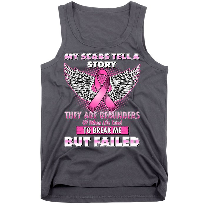 My Scars Tell A Story Breast Cancer Awareness Tank Top