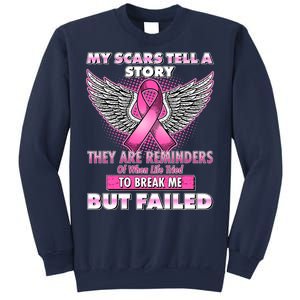 My Scars Tell A Story Breast Cancer Awareness Sweatshirt