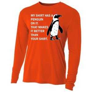 My Shirt Has A Penguin On It Cooling Performance Long Sleeve Crew