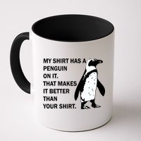 My Shirt Has A Penguin On It Mug
