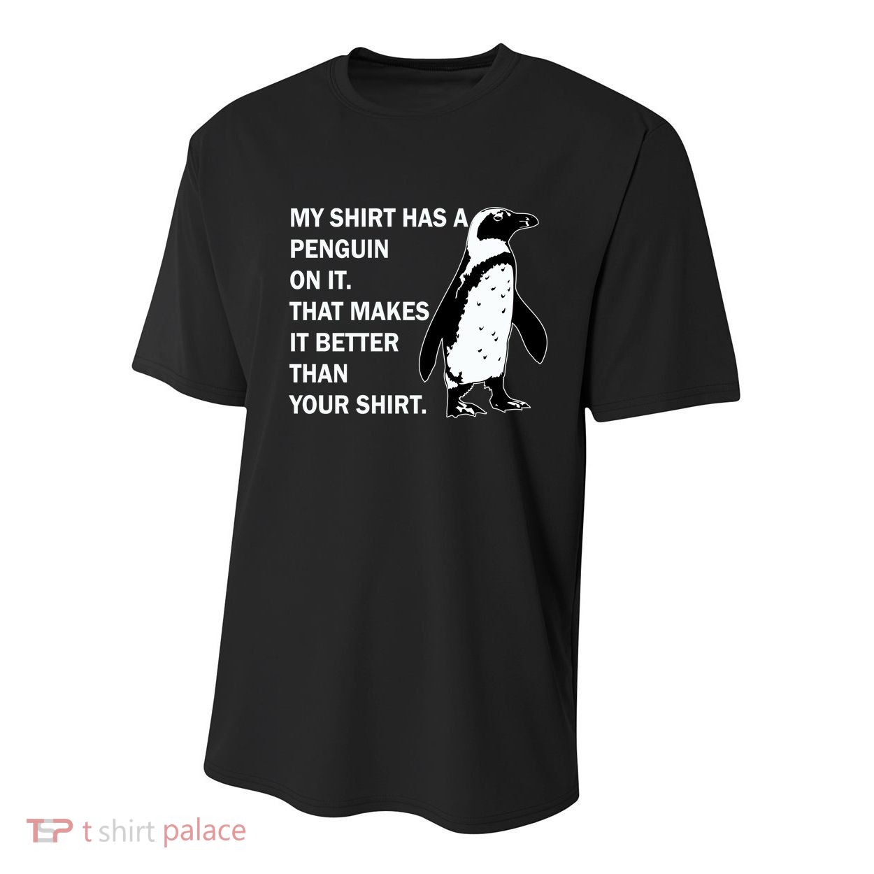 My Shirt Has A Penguin On It Youth Performance Sprint T-Shirt