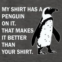 My Shirt Has A Penguin On It Vector Backpack